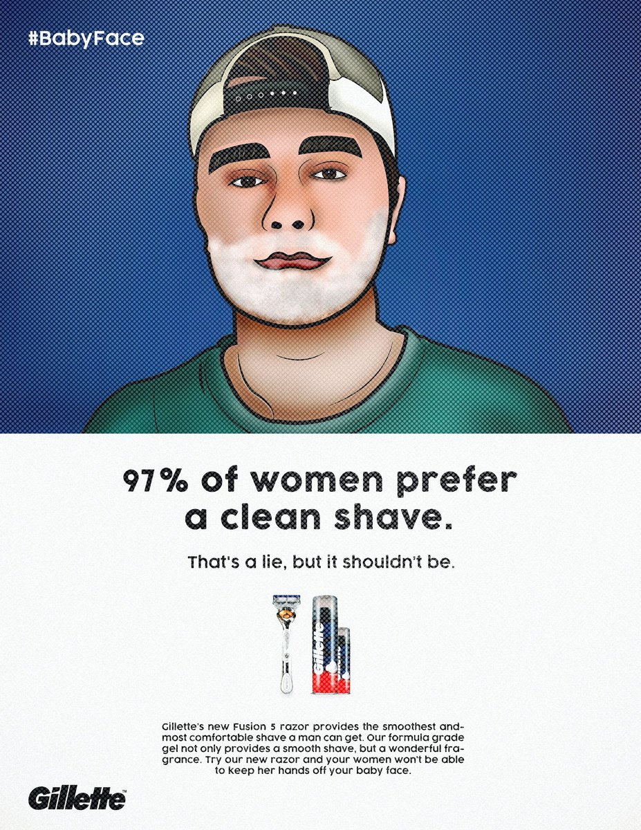 Gillette Print Ad